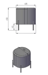 Пуф малый Гаваии Зеленый / Gawaii