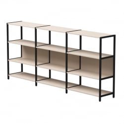 Набор стеллажных систем Еверпроф ЕВО №3 Кашемир Черный / Everprof EVO