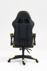 Кресло спортивное ТопЧаирс Шадов черно-желтый / TopChairs Shadow