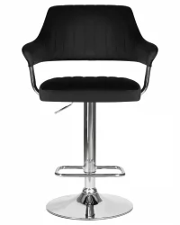 Стул барный ДОБРИН CХАРЛЙ Черный велюр МДЖ9-101 / DOBRIN CHARLY MJ9-101