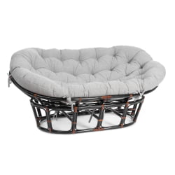 Диван МАМАСАН/МАМАСАН 23/02 В /с подушкой/ 169х102х80 см, Антикуе бровн, матрац 182х119 см, ткань серо-бежевая 3М 16/2 / MAMASAN/МАМАСАН W Antique brown,