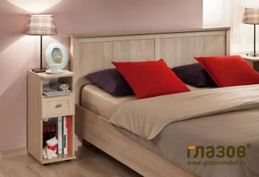 Кровать (1600) Шерлоcк 42 Дуб Сонома (спальня) / Sherlock