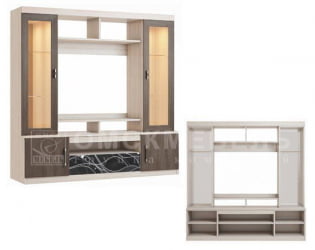 Гостиная Николь Ясень Шимо светлый/Ясень Шимо темный