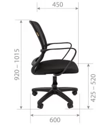 Кресло для оператора Чаирман 698ЛТ Оранжевый / Chairman 698LT