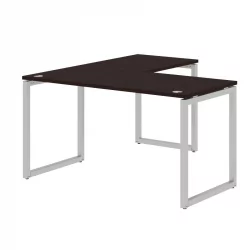Стол угловой правый КСТЕН-К КСКCТ 1415 Р Легно темный Алюминий / XTEN-Q XQCT R