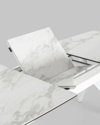 Стол обеденный Аркада раскладной 160-210кс90 Керамика светлая / 160-210x90