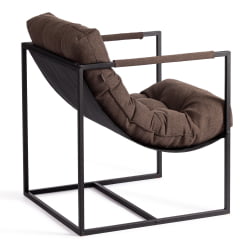 Кресло Чарли/Чарли рогожка, коричневый, 3М7-147, 70х70х84 см / Charli/Чарли