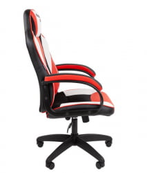 Кресло геймерское CХАИРМАН ДРАЙВ (ГАМЕ) 17 черный/красный/белый / CHAIRMAN (GAME)