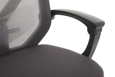 Кресло Оливер РCХ В-203АC Черный пластик/Серый / Oliver RCH W-203AC