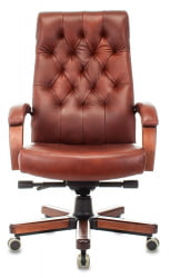 Кресло руководителя Бюрократ Т-9928ВАЛНУТ/CХОК / T-9928WALNUT/CHOK