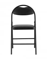 Складной стул Хаген экокожа Черный / Hagen