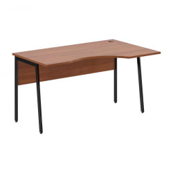 Стол эргономичный правый ИМАГО Плус СА-2П(Пр) Орех французский Черный / IMAGO Plus СА-2P(Пр)