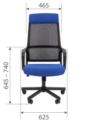 Кресло руководителя Чаирман 590 ткань/сетка Синий / Chairman