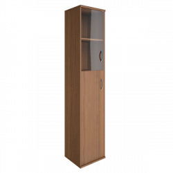 Шкаф высокий узкий левый Рива А.СУ-1.7 Л Орех Гварнери / Riva