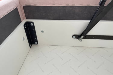 Односпальная кровать с подъемным механизмом Альба (Софа) КМ.С-16 нежно-розовый (велюр) / КМ.S-16