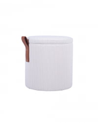 Пуф Руни КСС с ящиком вельвет белый / XS