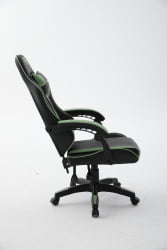 Кресло спортивное ТопЧаирс Шадов черно-зеленый / TopChairs Shadow