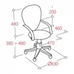 Кресло офисное УА_Престиге 501766 Серый / UA_Prestige