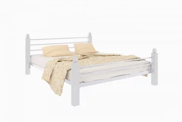Кровать Милана Лукс плус 1600х1900 Белая / Lux plus