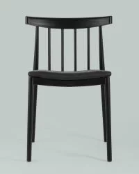 Стул пластиковый Ранч с мягким сиденьем Черный / Ranch