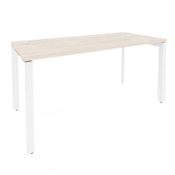 Стол рабочий на П-образном м/к ОНИКС О.МП-СП-4.7 Денвер Светлый/Белый / ONIX O.MP-SP-4.7
