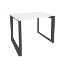 Стол рабочий на О-образном м/к ОНИКС О.МО-СП-1.7 Белый Бриллиант/Антрацит / ONIX O.MO-SP-1.7