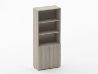 Шкаф высокий полуоткрытый Глассй 6.19.121 Дуб сантана светлый / Glassy