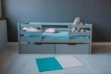 Бортик для деткой кровати РооРоом ВК-22с Серый / RooRoom VK-22с