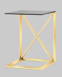 Журнальный стол КРОСС 40кс40 Золото / 40x40