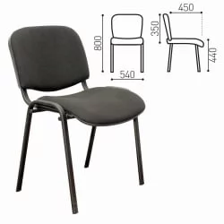 Стул для посетителей ИЗО кожзам Черный З-11 / Z-11