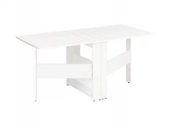 Раскладной стол Колибри-12.2 Белый шпон