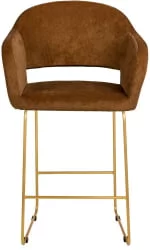 Стул полубарный Оскар (ПБ) Браун/ЛинкЗолот / Oscar