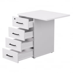 Тумба приставная с топом Еверпроф ЕВО 254Т2203 Белая / Everprof EVO