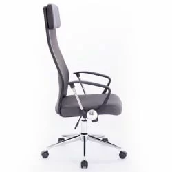 Кресло офисное БРАБИКС Флигхт Р ЕКС-541 ткань ТВ Черное/серое / BRABIX Flight R EX-541 TW