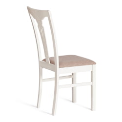 Стул Гермес/ Хермес дерево гевея, 43х49х94см, Иворй вхите, ткань серая (ТМ-164) / Hermes Ivory white, (TM-164)