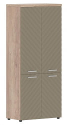 Шкаф с глухими средними и малыми дверьми Торр ЛУКС ТЛХC 85.3 Дуб Каньон Капучино / Torr LUX TLHC
