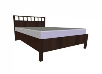 Полутороспальная кровать Шерлоcк 48 Орех шоколадный (спальня) / Sherlock