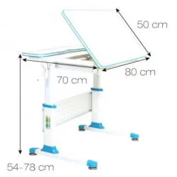 Школьная парта РИФФОРМА Комфорт-80 Белый Зеленый / RIFFORMA Comfort-80