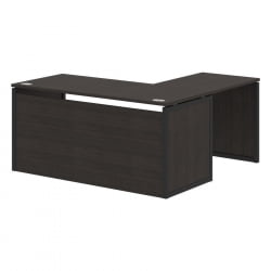 Стол письменный угловой левый КСТЕН-КП КСКПCТ 1615Х Л Дуб Юкон Антрацит / XTEN-QP XQPCT 1615H L