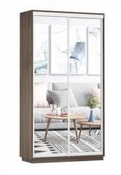 Шкаф-купе двухдверный Экспресс Дуо Экспенс 1200х2400х Венге / 1200х2400h