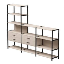 Набор стеллажных систем Еверпроф ЕВО №11 Кашемир Черный / Everprof EVO