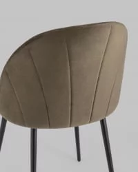 Стул для кухни Логан НЕВ велюр Коричневый / NEW