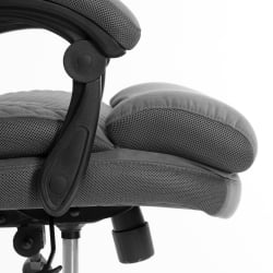 Кресло руководителя Чиеф металБЛ велюр/ткань, серый, 29/ТВ-12 / Chief metalBL 29/TW-12