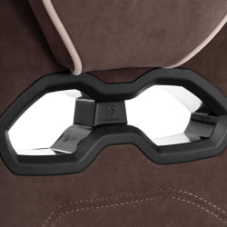 Кресло Арена металБЛ велюр, коричневый/бежевый, 6/7 / Arena metalBL