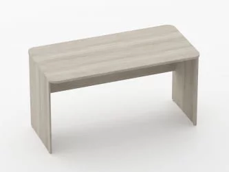 Стол прямой Глассй 1.10.14 Дуб сантана светлый / Glassy