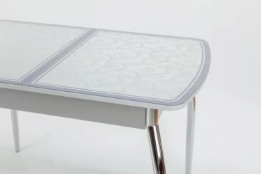 Стол обеденный Чикаго КЗ(6191) серый,завитки серые