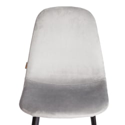 Металлический стул БРЕЕЗЕ (мод. ДЖСC-58) Велюр/металл , 44 х 53 х 86 см, грей (серый) ХЛР 19 / черный / BREEZE (mod. JSC-58) grey HLR