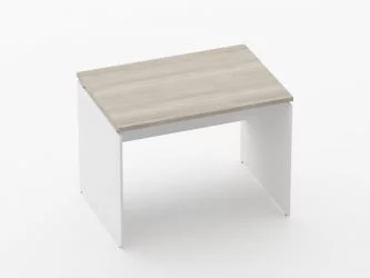 Стол прямой Дека ЛДСП каркас 75.07.10 Дуб Сантана светлый/Белый / Deka