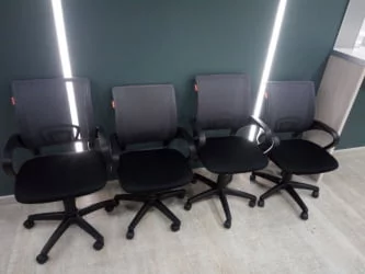 Кресло оператора CХАИРМАН 696 Черный пластик (блаcк) серый / CHAIRMAN (black)