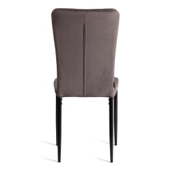 Стул ВЕРТЕР (мод. БC577-ДC) металл, флок, 41 х 52 х 95 см, Дэрк грей (темно-серый) ХЛР24 / черный / VERTER (mod. BC577-DC) Dark grey HLR24